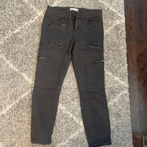 Madewell grey skinny Jean with zipper details